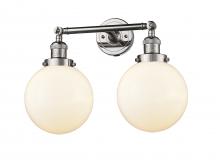 Innovations Lighting 208-PN-G201-8 - Beacon - 2 Light - 19 inch - Polished Nickel - Adjustable Bath Vanity Light