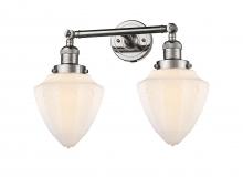 Innovations Lighting 208-PN-G661-7 - Bullet - 2 Light - 18 inch - Polished Nickel - Adjustable Bath Vanity Light