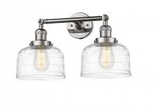 Innovations Lighting 208-PN-G713 - Bell - 2 Light - 19 inch - Polished Nickel - Adjustable Bath Vanity Light