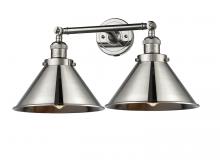 Innovations Lighting 208-PN-M10-PN - Briarcliff - 2 Light - 19 inch - Polished Nickel - Adjustable Bath Vanity Light