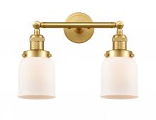 Innovations Lighting 208-SG-G51 - Bell - 2 Light - 16 inch - Satin Gold - Adjustable Bath Vanity Light