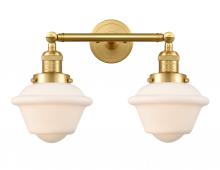 Innovations Lighting 208-SG-G531 - Oxford - 2 Light - 17 inch - Satin Gold - Adjustable Bath Vanity Light