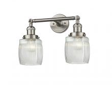 Innovations Lighting 208-SN-G302 - Colton - 2 Light - 16 inch - Brushed Satin Nickel - Adjustable Bath Vanity Light
