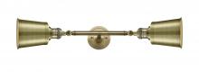 Innovations Lighting 208L-AB-M9-AB - Addison - 2 Light - 5 inch - Antique Brass - Adjustable Bath Vanity Light