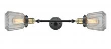 Innovations Lighting 208L-BAB-G142 - Chatham - 2 Light - 7 inch - Black Antique Brass - Adjustable Bath Vanity Light