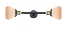 Innovations Lighting 208L-BAB-G171 - Fulton - 2 Light - 7 inch - Black Antique Brass - Adjustable Bath Vanity Light
