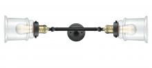 Innovations Lighting 208L-BAB-G182 - Canton - 2 Light - 6 inch - Black Antique Brass - Adjustable Bath Vanity Light