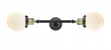 Innovations Lighting 208L-BAB-G201-6 - Beacon - 2 Light - 6 inch - Black Antique Brass - Adjustable Bath Vanity Light