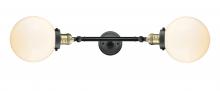 Innovations Lighting 208L-BAB-G201-8 - Beacon - 2 Light - 8 inch - Black Antique Brass - Adjustable Bath Vanity Light