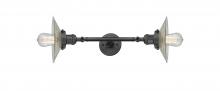 Innovations Lighting 208L-OB-G2 - Halophane - 2 Light - 9 inch - Oil Rubbed Bronze - Adjustable Bath Vanity Light