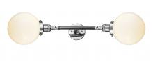 Innovations Lighting 208L-PC-G201-8 - Beacon - 2 Light - 8 inch - Polished Chrome - Adjustable Bath Vanity Light