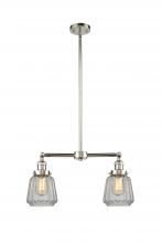 Innovations Lighting 209-PN-G142 - Chatham - 2 Light - 21 inch - Polished Nickel - Stem Hung - Adjustable Island Light