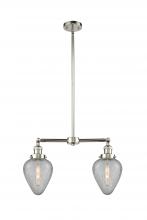 Innovations Lighting 209-PN-G165 - Geneseo - 2 Light - 21 inch - Polished Nickel - Stem Hung - Adjustable Island Light
