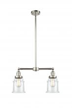 Innovations Lighting 209-PN-G182 - Canton - 2 Light - 21 inch - Polished Nickel - Stem Hung - Adjustable Island Light