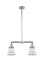 Innovations Lighting 209-PN-G192 - Bellmont - 2 Light - 21 inch - Polished Nickel - Stem Hung - Adjustable Island Light