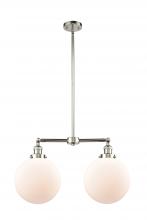 Innovations Lighting 209-PN-G201-10 - Beacon - 2 Light - 25 inch - Polished Nickel - Stem Hung - Adjustable Island Light