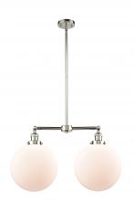 Innovations Lighting 209-PN-G201-12 - Beacon - 2 Light - 27 inch - Polished Nickel - Stem Hung - Adjustable Island Light