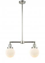 Innovations Lighting 209-PN-G201-6 - Beacon - 2 Light - 23 inch - Polished Nickel - Stem Hung - Adjustable Island Light