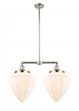 Innovations Lighting 209-PN-G661-12 - Bullet - 2 Light - 24 inch - Polished Nickel - Stem Hung - Adjustable Island Light