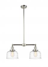 Innovations Lighting 209-PN-G713 - Bell - 2 Light - 21 inch - Polished Nickel - Stem Hung - Adjustable Island Light