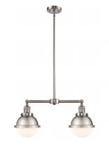Innovations Lighting 209-SN-HFS-61-SN - Hampden - 2 Light - 18 inch - Brushed Satin Nickel - Stem Hung - Adjustable Island Light
