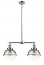 Innovations Lighting 209-SN-HFS-81-SN - Hampden - 2 Light - 18 inch - Brushed Satin Nickel - Stem Hung - Adjustable Island Light