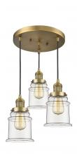 Innovations Lighting 211/3-BB-G182 - Canton 3 Light Multi-Pendant