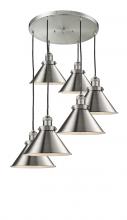 Innovations Lighting 212/6-SN-M10 - Briarcliff 6 Light Multi-Pendant