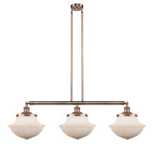 Innovations Lighting 213-AC-G541 - Oxford - 3 Light - 42 inch - Antique Copper - Stem Hung - Adjustable Island Light