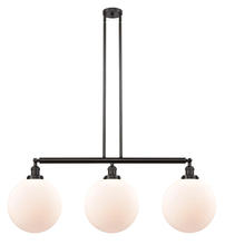 Innovations Lighting 213-OB-G201-12 - Beacon - 3 Light - 44 inch - Oil Rubbed Bronze - Stem Hung - Adjustable Island Light
