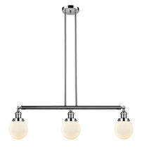 Innovations Lighting 213-PN-G201-6 - Beacon - 3 Light - 39 inch - Polished Nickel - Stem Hung - Adjustable Island Light