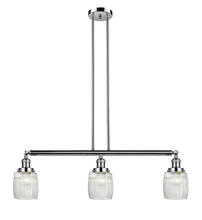 Innovations Lighting 213-PN-G302 - Colton - 3 Light - 38 inch - Polished Nickel - Stem Hung - Adjustable Island Light