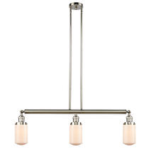 Innovations Lighting 213-PN-G311 - Dover - 3 Light - 37 inch - Polished Nickel - Stem Hung - Adjustable Island Light