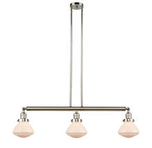 Innovations Lighting 213-PN-G321 - Olean - 3 Light - 39 inch - Polished Nickel - Stem Hung - Adjustable Island Light
