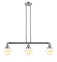 Innovations Lighting 213-PN-G531 - Oxford - 3 Light - 40 inch - Polished Nickel - Stem Hung - Adjustable Island Light