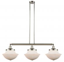 Innovations Lighting 213-PN-G541 - Oxford - 3 Light - 42 inch - Polished Nickel - Stem Hung - Adjustable Island Light