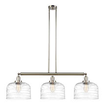 Innovations Lighting 213-PN-G713-L - Bell - 3 Light - 42 inch - Polished Nickel - Stem Hung - Adjustable Island Light
