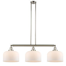 Innovations Lighting 213-PN-G71-L - Bell - 3 Light - 42 inch - Polished Nickel - Stem Hung - Adjustable Island Light