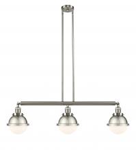 Innovations Lighting 213-SN-HFS-61-SN - Hampden - 3 Light - 40 inch - Brushed Satin Nickel - Stem Hung - Adjustable Island Light