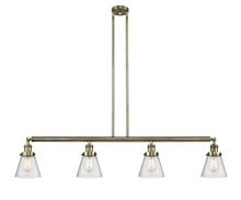 Innovations Lighting 214-AB-G64 - Cone - 4 Light - 51 inch - Antique Brass - Stem Hung - Adjustable Island Light