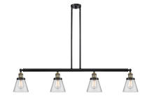 Innovations Lighting 214-BAB-G62-LED - Cone - 4 Light - 51 inch - Black Antique Brass - Stem Hung - Adjustable Island Light