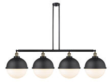 Innovations Lighting 214-BAB-HFS-121-BK - Hampden - 4 Light - 58 inch - Black Antique Brass - Stem Hung - Adjustable Island Light