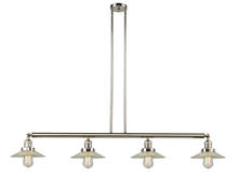 Innovations Lighting 214-PN-G2 - Halophane - 4 Light - 53 inch - Polished Nickel - Stem Hung - Adjustable Island Light