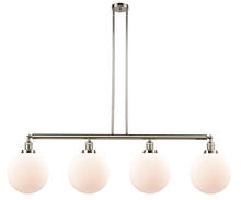 Innovations Lighting 214-PN-G201-10 - Beacon - 4 Light - 54 inch - Polished Nickel - Stem Hung - Adjustable Island Light