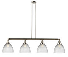 Innovations Lighting 214-PN-G222 - Seneca Falls - 4 Light - 51 inch - Polished Nickel - Stem Hung - Adjustable Island Light