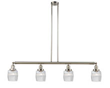 Innovations Lighting 214-PN-G302 - Colton - 4 Light - 50 inch - Polished Nickel - Stem Hung - Adjustable Island Light