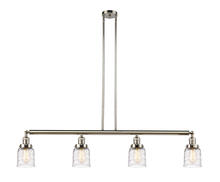 Innovations Lighting 214-PN-G513 - Bell - 4 Light - 50 inch - Polished Nickel - Stem Hung - Adjustable Island Light