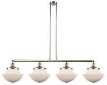 Innovations Lighting 214-PN-G541 - Oxford - 4 Light - 54 inch - Polished Nickel - Stem Hung - Adjustable Island Light