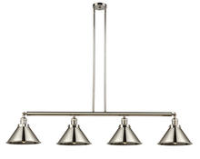 Innovations Lighting 214-PN-M10-PN - Briarcliff - 4 Light - 55 inch - Polished Nickel - Stem Hung - Adjustable Island Light