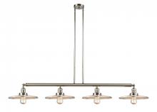 Innovations Lighting 214-PN-MFR-PN-12 - Appalachian - 4 Light - 57 inch - Polished Nickel - Stem Hung - Adjustable Island Light